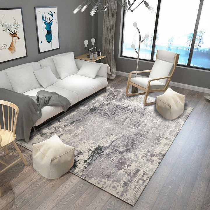 BowLift | Steampunk Living Room Carpet Multicolored Rustic Surface Look Carpet Synthetic Stain Resistant Non-Slip Pet Friendly Indoor Carpet