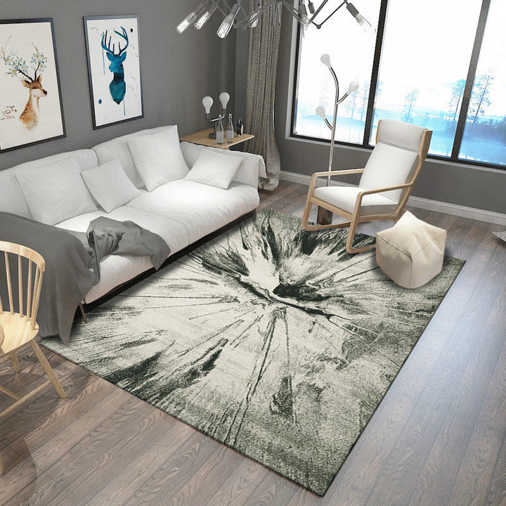 BowLift | Steampunk Living Room Carpet Multicolored Rustic Surface Look Carpet Synthetic Stain Resistant Non-Slip Pet Friendly Indoor Carpet