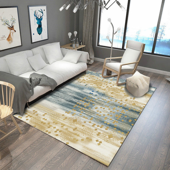 BowLift | Steampunk Living Room Carpet Multicolored Rustic Surface Look Carpet Synthetic Stain Resistant Non-Slip Pet Friendly Indoor Carpet