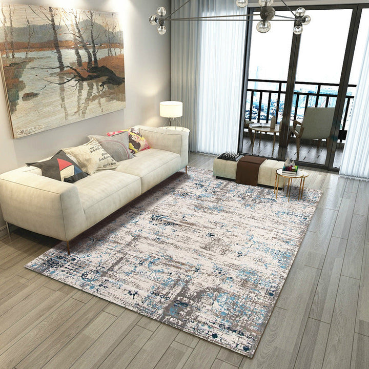 BowLift | Steampunk Living Room Carpet Multicolored Rustic Surface Look Carpet Synthetic Stain Resistant Non-Slip Pet Friendly Indoor Carpet
