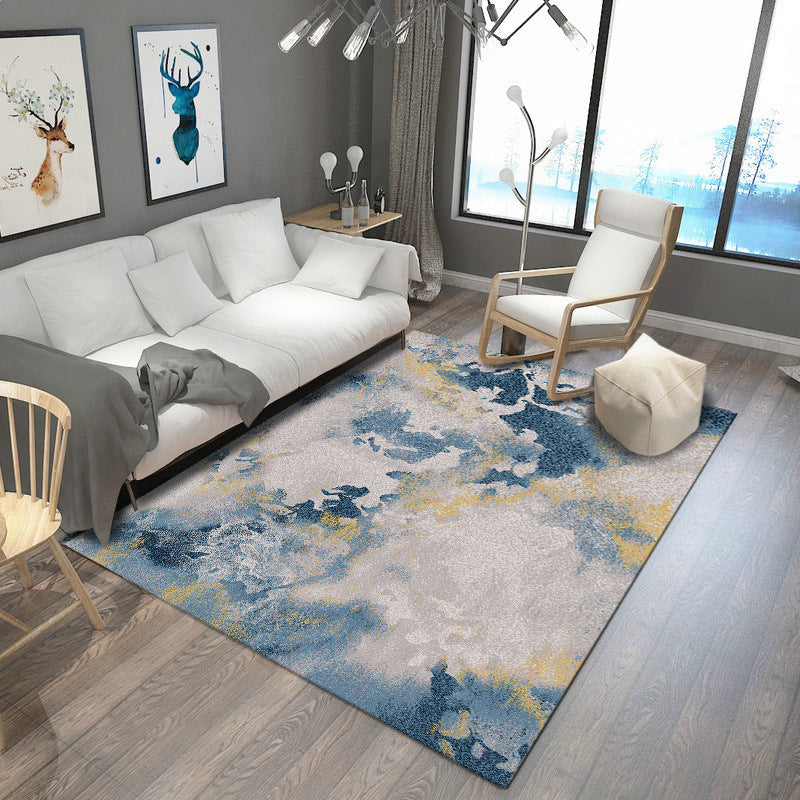 BowLift | Steampunk Living Room Carpet Multicolored Rustic Surface Look Carpet Synthetic Stain Resistant Non-Slip Pet Friendly Indoor Carpet