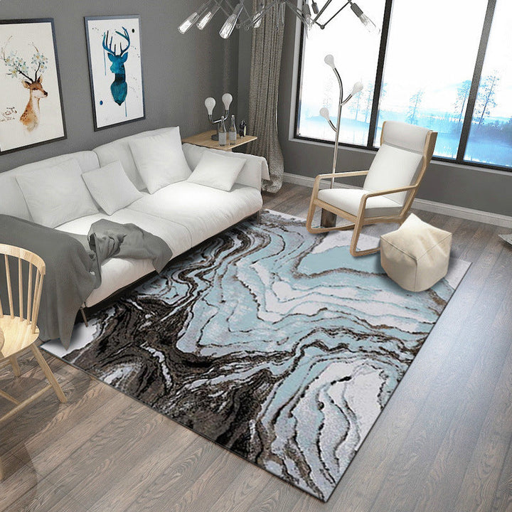 BowLift | Steampunk Living Room Carpet Multicolored Rustic Surface Look Carpet Synthetic Stain Resistant Non-Slip Pet Friendly Indoor Carpet