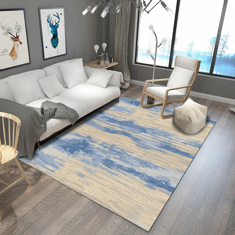 BowLift | Steampunk Living Room Carpet Multicolored Rustic Surface Look Carpet Synthetic Stain Resistant Non-Slip Pet Friendly Indoor Carpet