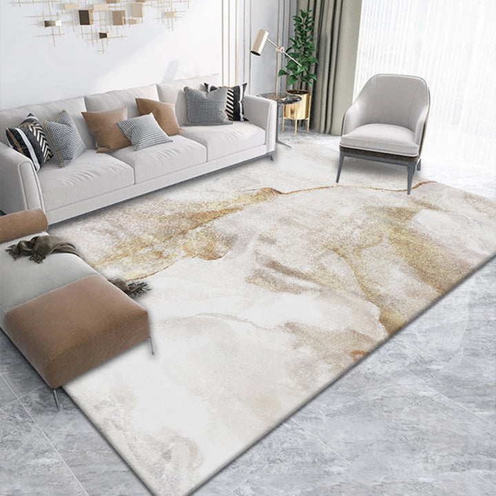 BowLift | Postmodernism Abstract Area Rug Multi-Color Synthetic Rug Anti-Slip Washable Stain-Resistant Rug for Large Room