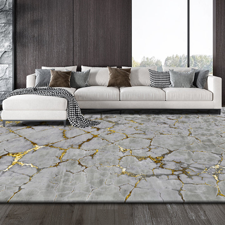 BowLift | Postmodernism Abstract Area Rug Multi-Color Synthetic Rug Anti-Slip Washable Stain-Resistant Rug for Large Room