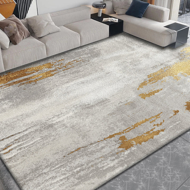 BowLift | Postmodernism Abstract Area Rug Multi-Color Synthetic Rug Anti-Slip Washable Stain-Resistant Rug for Large Room