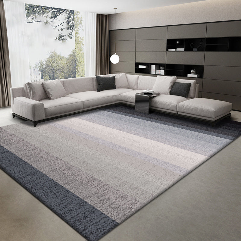 BowLift | Simplicity Multicolor Ombre Rug Polyester Industrial Rug Non-slip Backing Pet Friendly Stain Resistant Rug for Guest Room