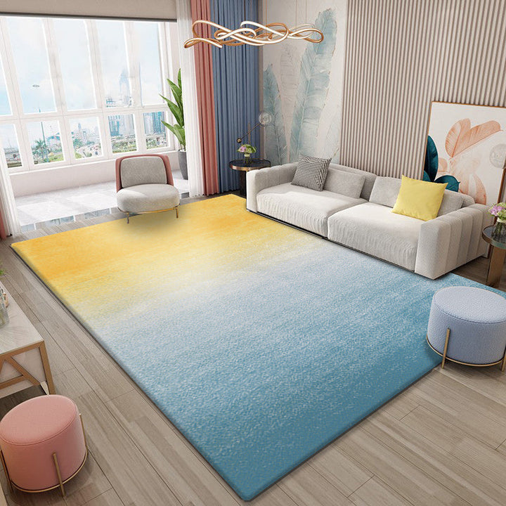 BowLift | Simplicity Multicolor Ombre Rug Polyester Industrial Rug Non-slip Backing Pet Friendly Stain Resistant Rug for Guest Room