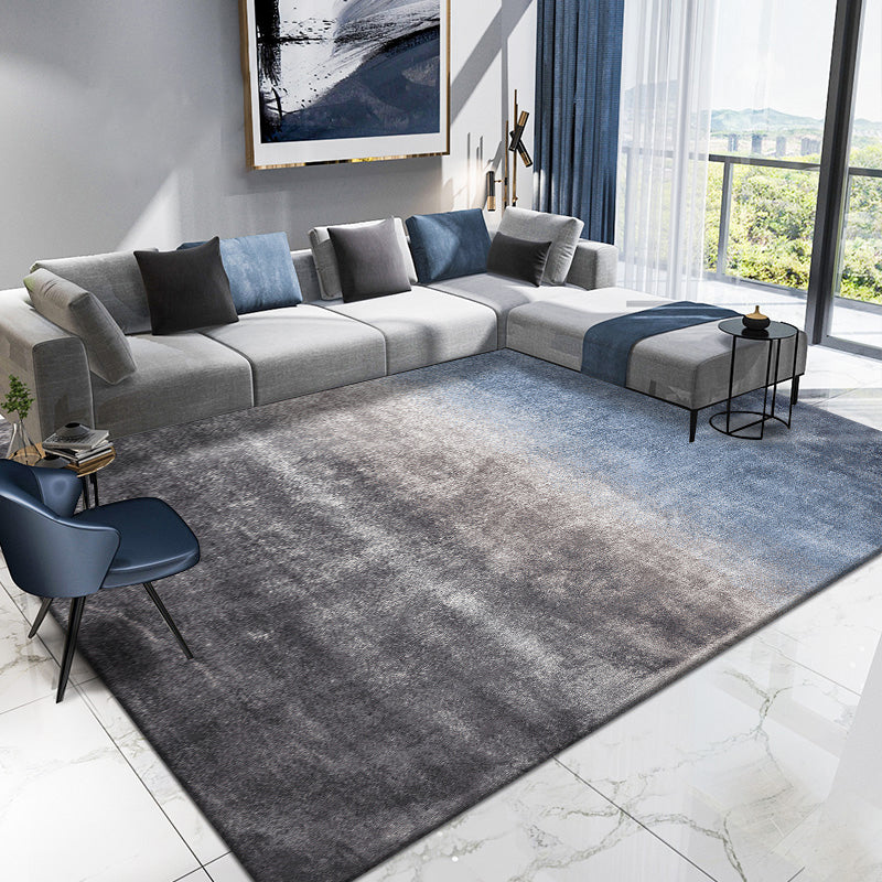 BowLift | Simplicity Multicolor Ombre Rug Polyester Industrial Rug Non-slip Backing Pet Friendly Stain Resistant Rug for Guest Room