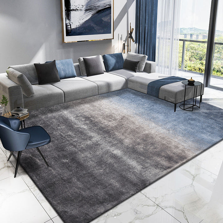 BowLift | Simplicity Multicolor Ombre Rug Polyester Industrial Rug Non-slip Backing Pet Friendly Stain Resistant Rug for Guest Room