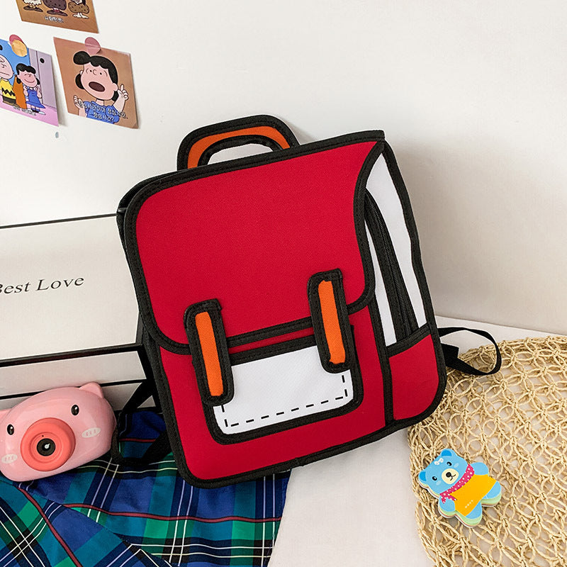 BowLift | Creative 2D Unisex Cartoon Backpack