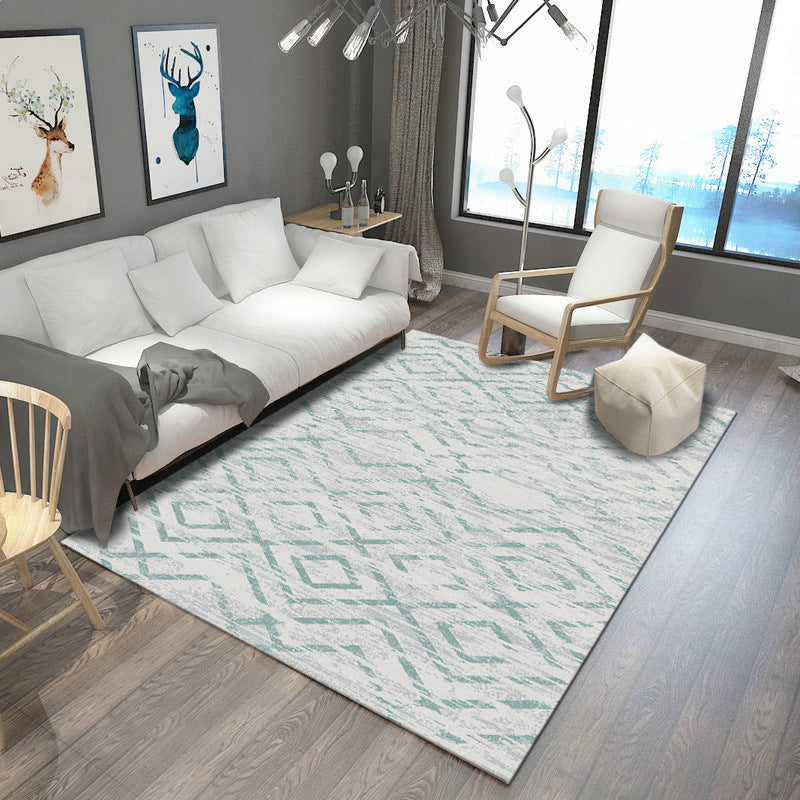 BowLift | Steampunk Post-Expressionism Rug Multicolor Polypropylene Rug Non-slip Stain-resistant Pet-friendly Rug for Home
