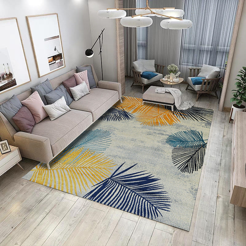 BowLift | Classic Industrial Design Rug Multicolored Postmodernism Rug Stain Resistant Pet Friendly Non-Slip Rug for Room