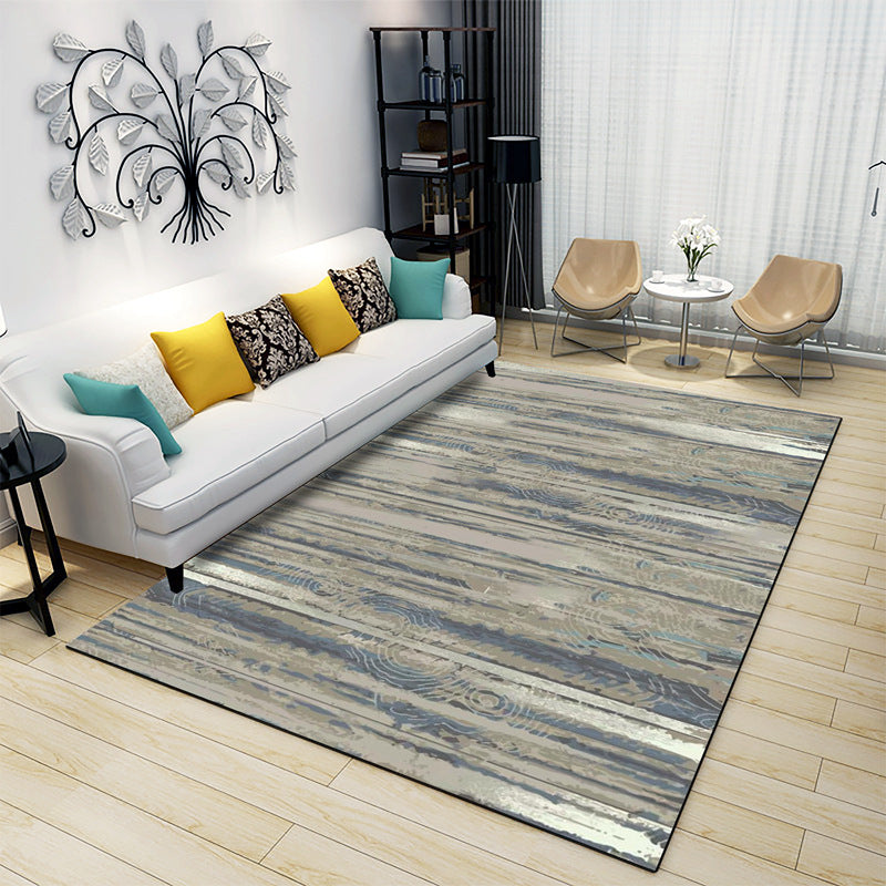 BowLift | Classic Industrial Design Rug Multicolored Postmodernism Rug Stain Resistant Pet Friendly Non-Slip Rug for Room