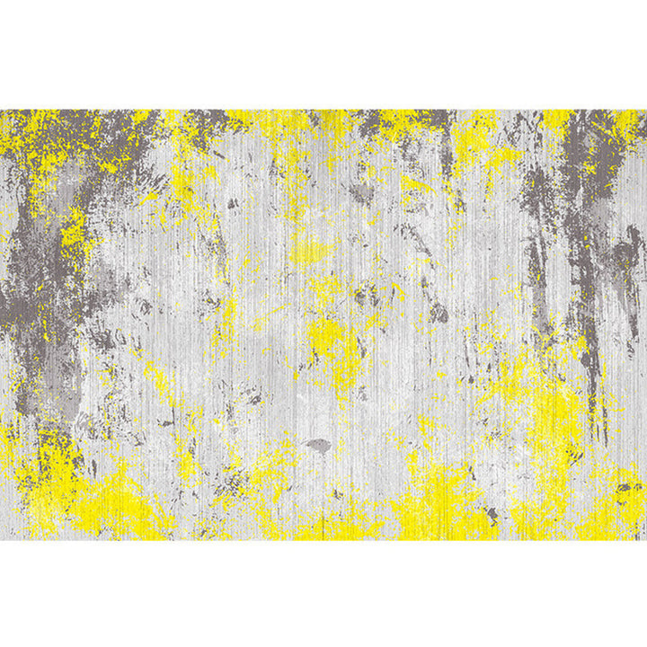 BowLift | Cyberpunk Rusty Look Area Rug Multi Color Polypropylene Rug Stain Resistant Non-Slip Washable Area Carpet for Guest Room