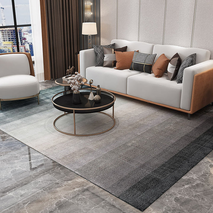 BowLift | Simple Multicolor Solid Area Rug Polyester Industrial Area Carpet Washable Non-slip Stain Resistant Rug for Large Room