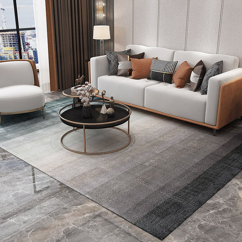 BowLift | Simple Multicolor Solid Area Rug Polyester Industrial Area Carpet Washable Non-slip Stain Resistant Rug for Large Room