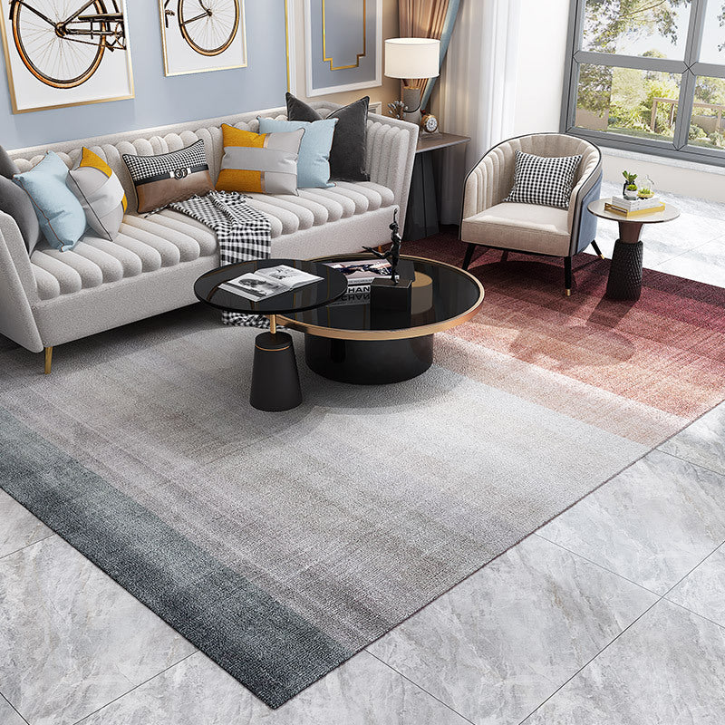 BowLift | Simple Multicolor Solid Area Rug Polyester Industrial Area Carpet Washable Non-slip Stain Resistant Rug for Large Room