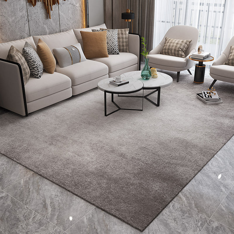 BowLift | Simple Multicolor Solid Area Rug Polyester Industrial Area Carpet Washable Non-slip Stain Resistant Rug for Large Room