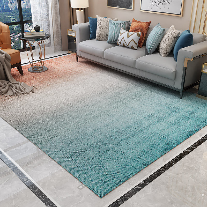 BowLift | Simple Multicolor Solid Area Rug Polyester Industrial Area Carpet Washable Non-slip Stain Resistant Rug for Large Room