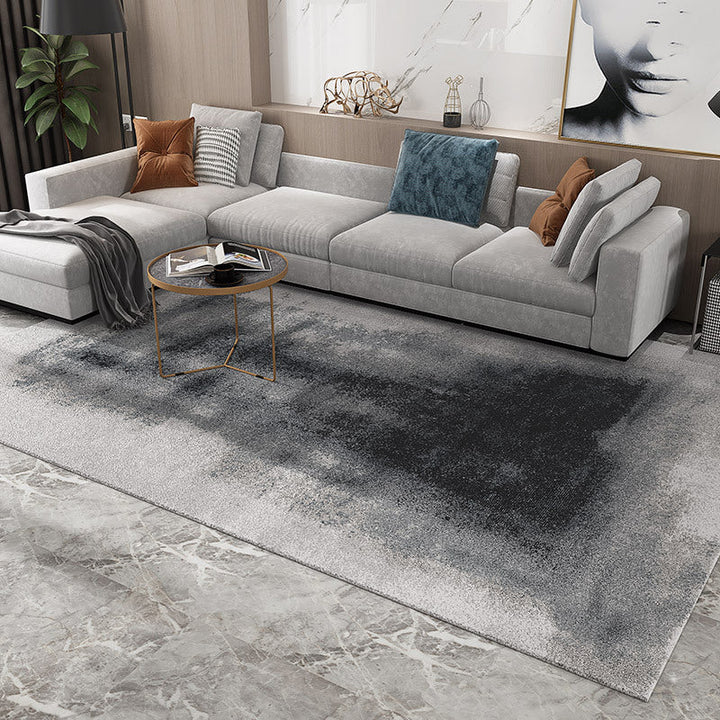 BowLift | Simple Multicolor Solid Area Rug Polyester Industrial Area Carpet Washable Non-slip Stain Resistant Rug for Large Room