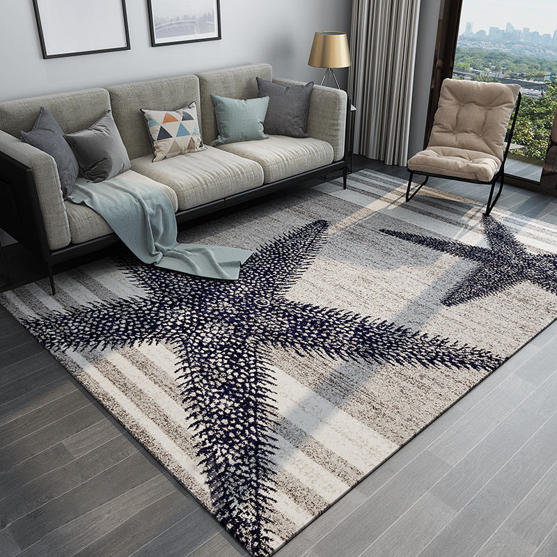 BowLift | Chic Postmodernism Area Rug Multi Colors Steampunk Carpet Synthetic Pet Friendly Stain Resistant Non-Slip Backing Rug for Home