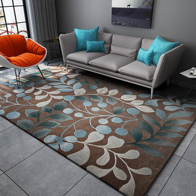 BowLift | Chic Postmodernism Area Rug Multi Colors Steampunk Carpet Synthetic Pet Friendly Stain Resistant Non-Slip Backing Rug for Home