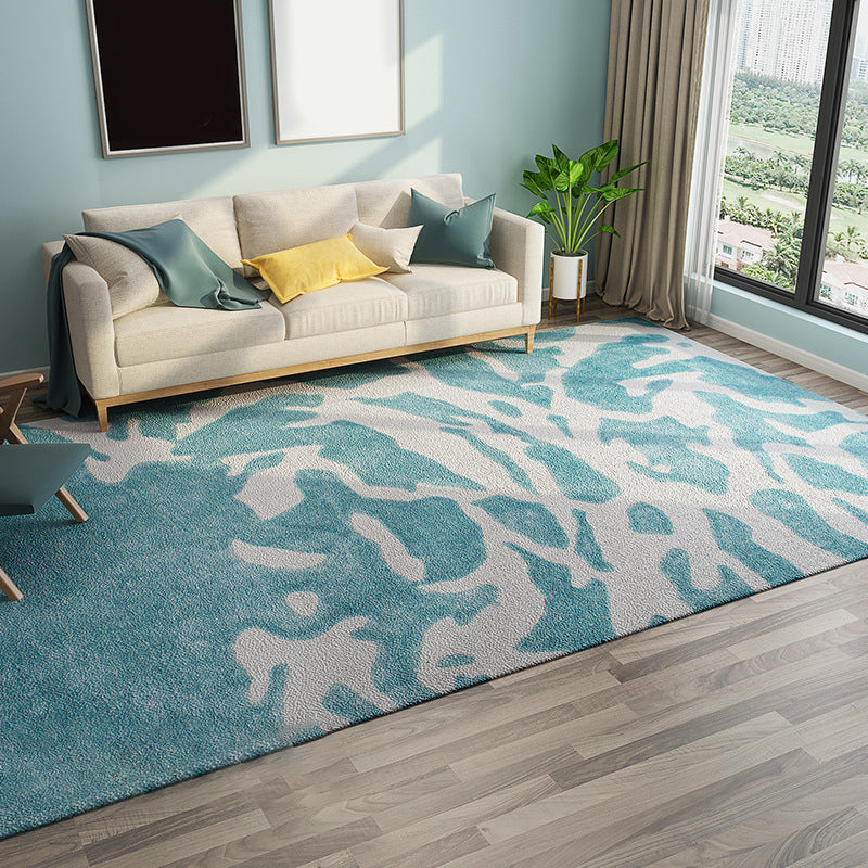 BowLift | Chic Postmodernism Area Rug Multi Colors Steampunk Carpet Synthetic Pet Friendly Stain Resistant Non-Slip Backing Rug for Home