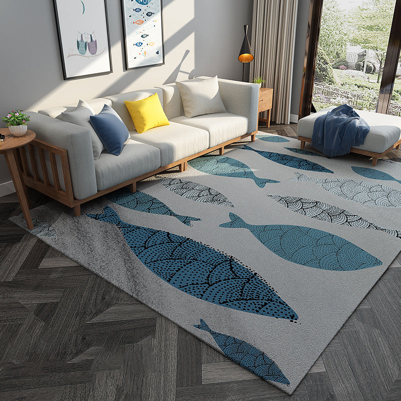 BowLift | Chic Postmodernism Area Rug Multi Colors Steampunk Carpet Synthetic Pet Friendly Stain Resistant Non-Slip Backing Rug for Home