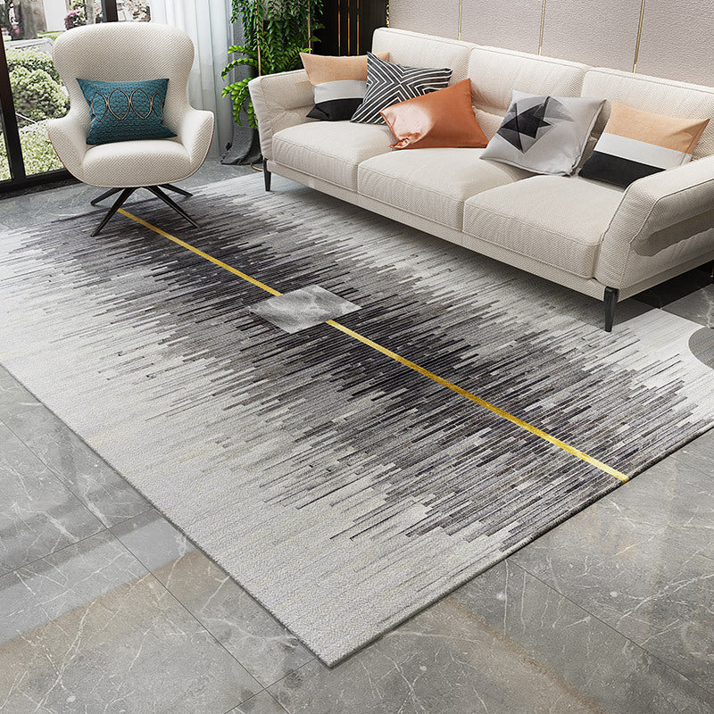 BowLift | Trendy Abstract Print Carpet Multi-colored Industrial Carpet Polypropylene Machine washable Stain resistant Non-slip backing Carpet for the living room
