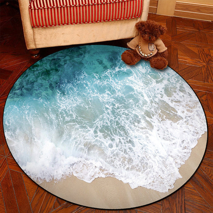 BowLift | Scandinavian Bedroom Rug Multicolor 3D Graphic Print Rug Polyester Non-slip Pet-friendly Stain-resistant Floor Mat