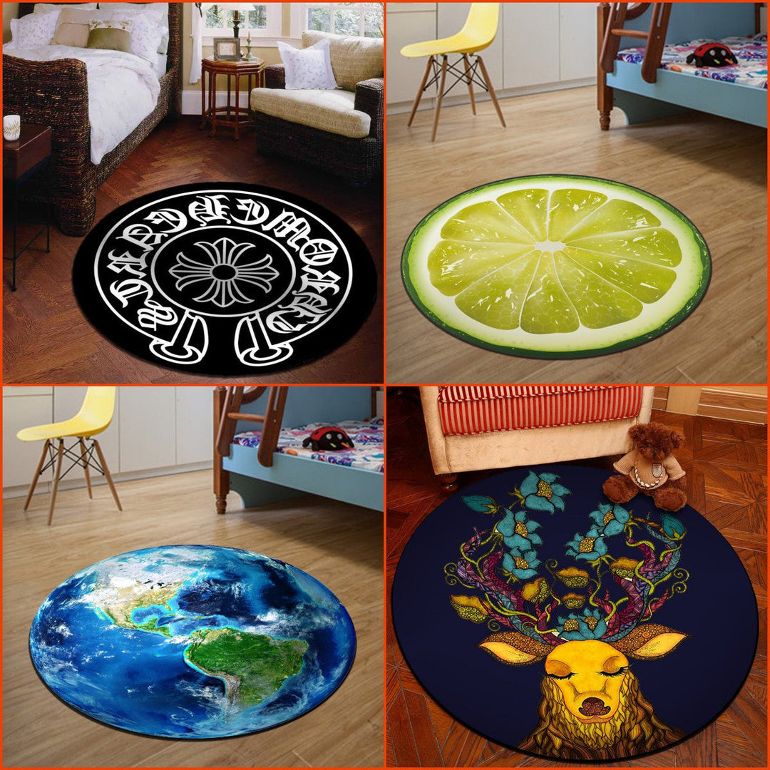 BowLift | Novelty 3D Digital Print Carpet Multicolored Cartoon Carpet Polypropylene Stain Resistant Machine Washable Non-Slip Carpet for Bedroom