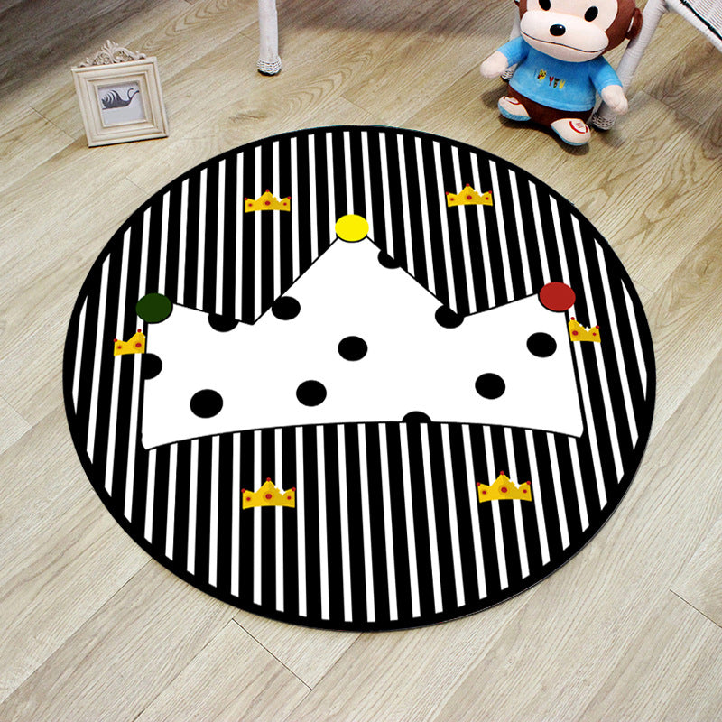 BowLift | Novelty 3D Digital Print Carpet Multicolored Cartoon Carpet Polypropylene Stain Resistant Machine Washable Non-Slip Carpet for Bedroom