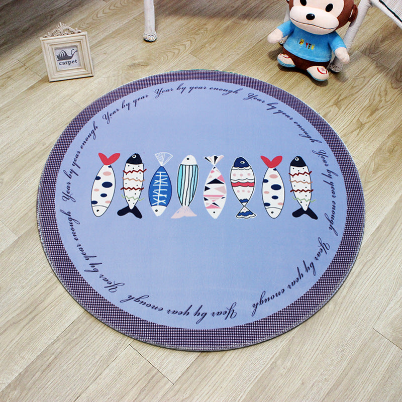 BowLift | Novelty 3D Digital Print Carpet Multicolored Cartoon Carpet Polypropylene Stain Resistant Machine Washable Non-Slip Carpet for Bedroom