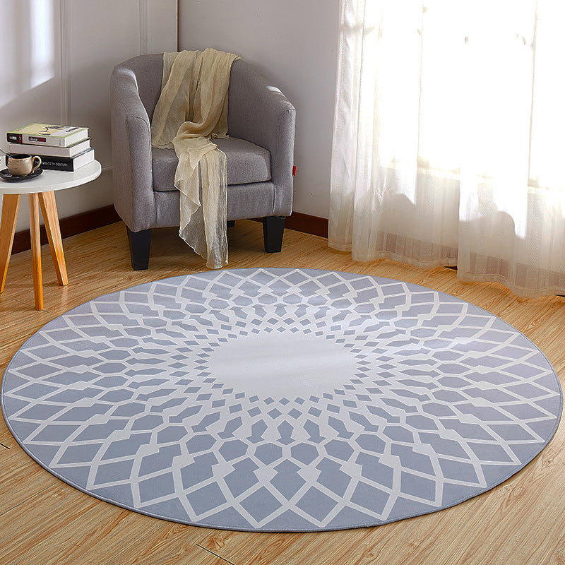 BowLift | Creative Boys Bedroom Rug Multi Colors Optical Illusion Rug Polypropylene Non-slip Pet-friendly Washable Rug