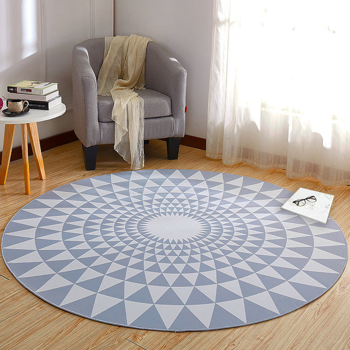 BowLift | Creative Boys Bedroom Rug Multi Colors Optical Illusion Rug Polypropylene Non-slip Pet-friendly Washable Rug