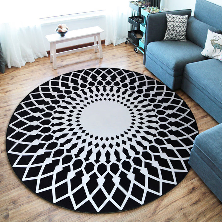 BowLift | Creative Boys Bedroom Rug Multi Colors Optical Illusion Rug Polypropylene Non-slip Pet-friendly Washable Rug
