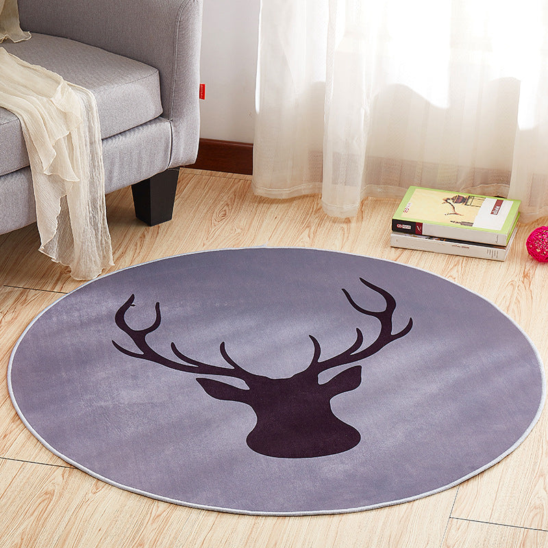 BowLift | Creative Boys Bedroom Rug Multi Colors Optical Illusion Rug Polypropylene Non-slip Pet-friendly Washable Rug