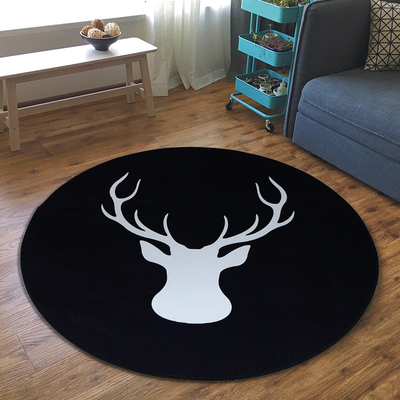 BowLift | Creative Boys Bedroom Rug Multi Colors Optical Illusion Rug Polypropylene Non-slip Pet-friendly Washable Rug