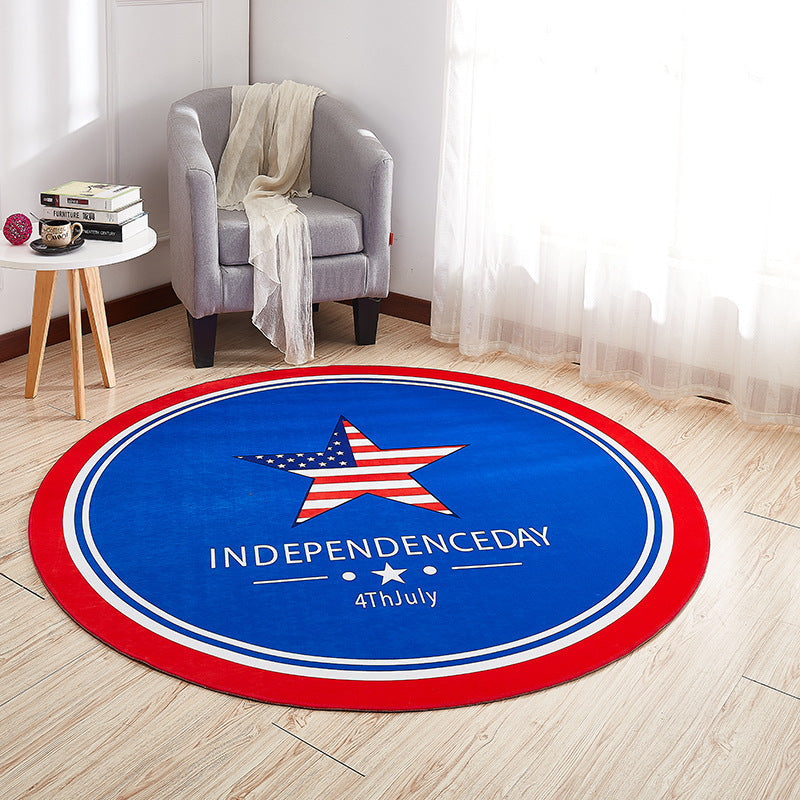 BowLift | Creative Boys Bedroom Rug Multi Colors Optical Illusion Rug Polypropylene Non-slip Pet-friendly Washable Rug