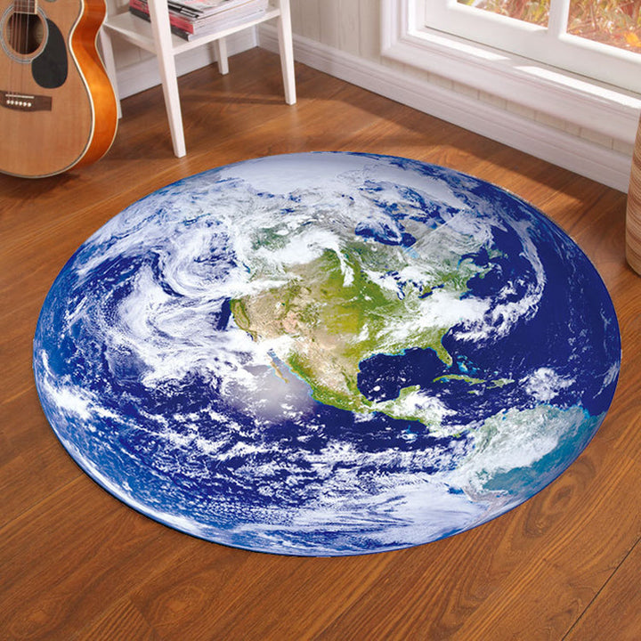 BowLift | Multicolor Visual Deception Area Rug Polyester Novelty Carpet Washable Non-Slip Pet Friendly Carpet for Boys Room