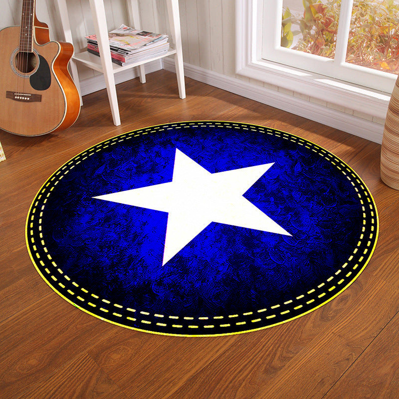 BowLift | Multicolor Visual Deception Area Rug Polyester Novelty Carpet Washable Non-Slip Pet Friendly Carpet for Boys Room