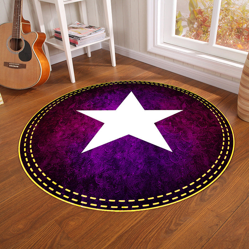 BowLift | Multicolor Visual Deception Area Rug Polyester Novelty Carpet Washable Non-Slip Pet Friendly Carpet for Boys Room