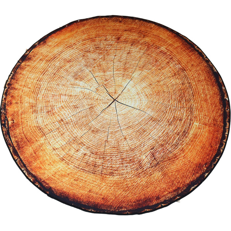 BowLift | Multicolor 3D Tree Rings Carpet Polypropylene Contemporary Carpet Washable Non-Slip Back Animal-Friendly Carpet for Living Room