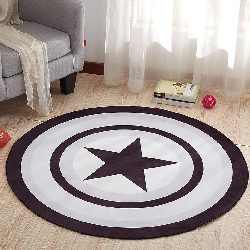 BowLift | Cool Multi-Colored Novelty Rug Synthetic 3D Illusion Rug Machine Washable Non-Slip Pet-Friendly Rug for the Living Room