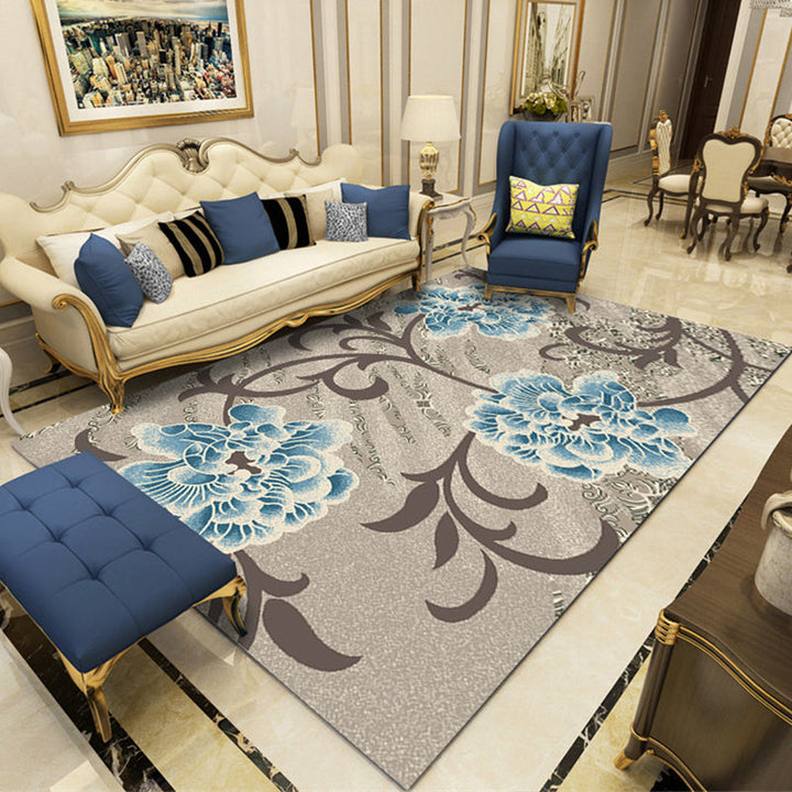 Modern Botanical Carpet Multicolor Polypropylene Area Rug Stain Resistant Non-Slip Pet-Friendly Carpet for Rooms | Bowlift