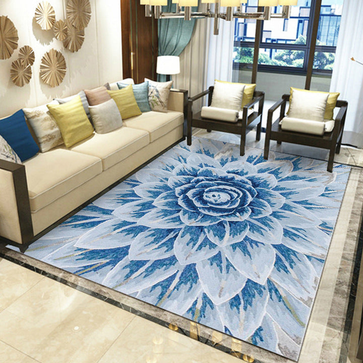 Beautiful Multicolored Modern Carpet Polyester Flower Bloom Carpet Pet Friendly Non-Slip Stain Resistant Carpet for Home | Bowlift