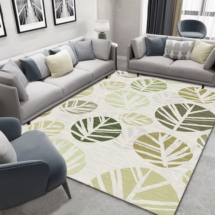 Glam Nordic Carpet Multicolored Plant Carpet Stain Resistant Washable Non-Slip Back Carpet for Living Room | Bowlift