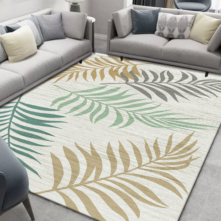 Glam Nordic Carpet Multicolored Plant Carpet Stain Resistant Washable Non-Slip Back Carpet for Living Room | Bowlift