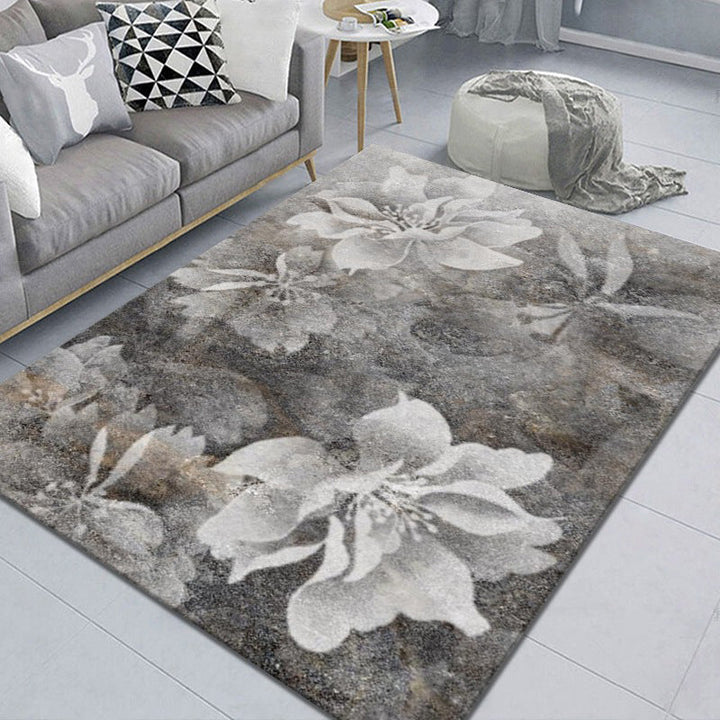 Beautiful 3D Flower Indoor Carpet Multicolored Modern Carpet Polypropylene Washable Non-Slip Back Stain-Resistant Carpet for Home | Bowlift